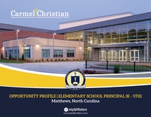 Carmel Christian School - Elementary Principal